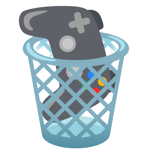 wastebasket video game