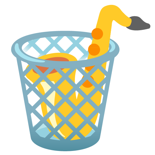 wastebasket saxophone
