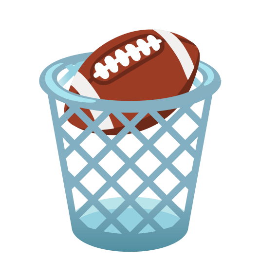 wastebasket football