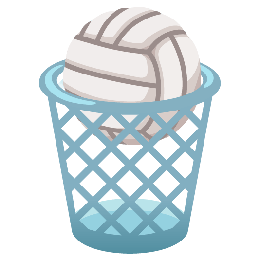 wastebasket volleyball