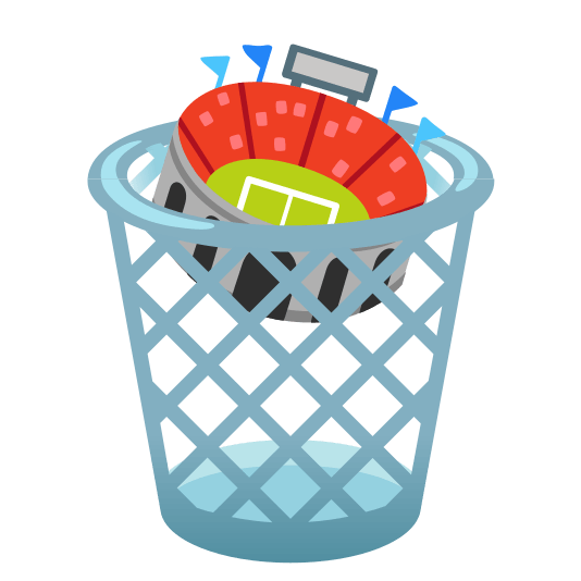 wastebasket stadium