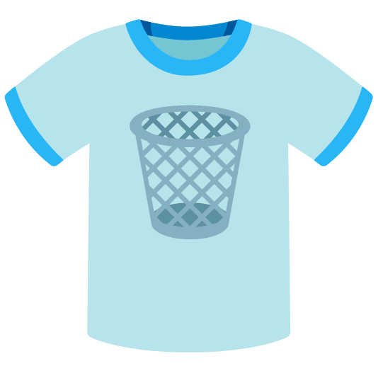 wastebasket shirt