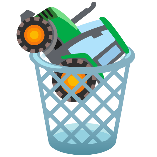 wastebasket tractor