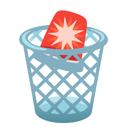 wastebasket rotating light