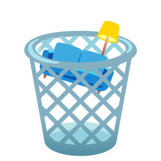 wastebasket couch and lamp