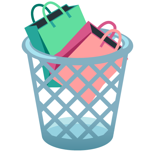 wastebasket shopping bags