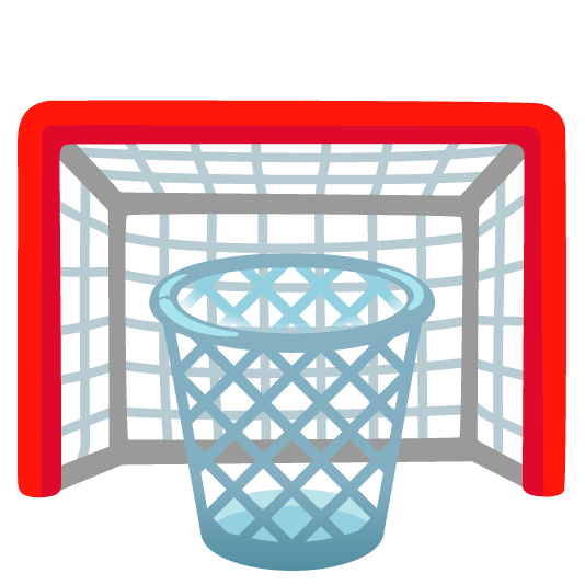 wastebasket goal net