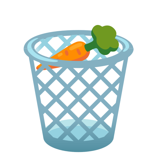 wastebasket carrot