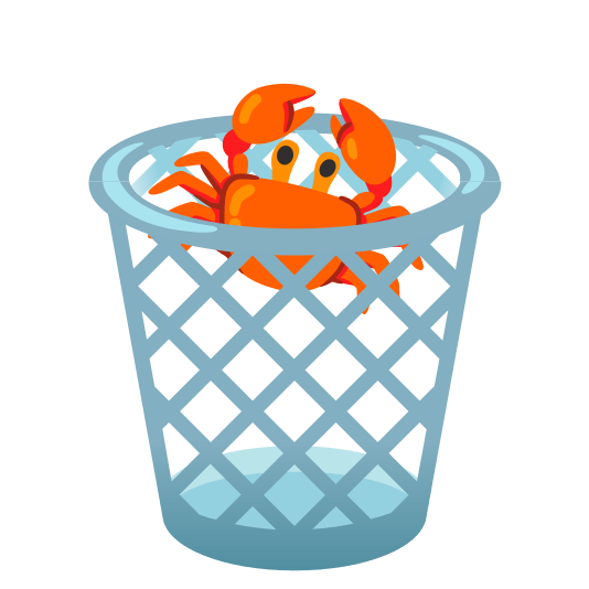 wastebasket crab