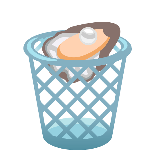 wastebasket oyster
