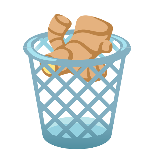 wastebasket ginger root