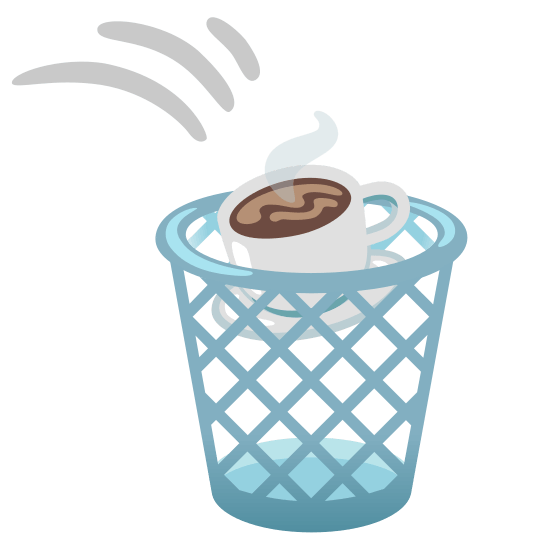 wastebasket coffee