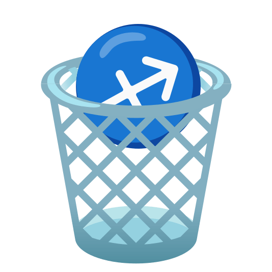 wastebasket sagittarius