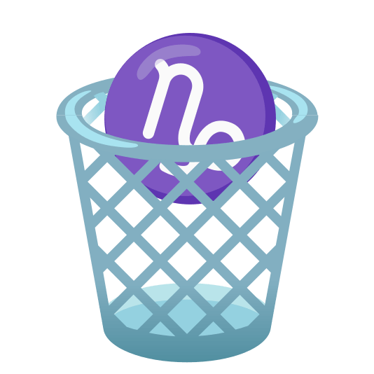 wastebasket capricorn