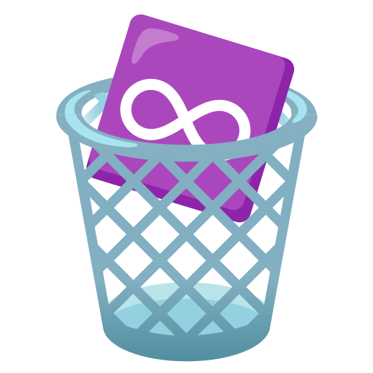 wastebasket infinity