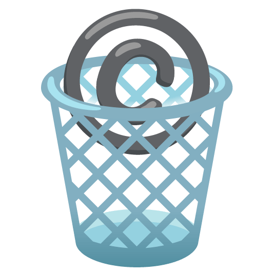 wastebasket copyright
