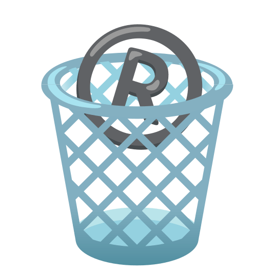 wastebasket registered