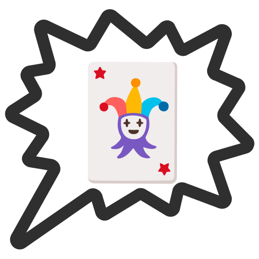 right anger bubble black joker