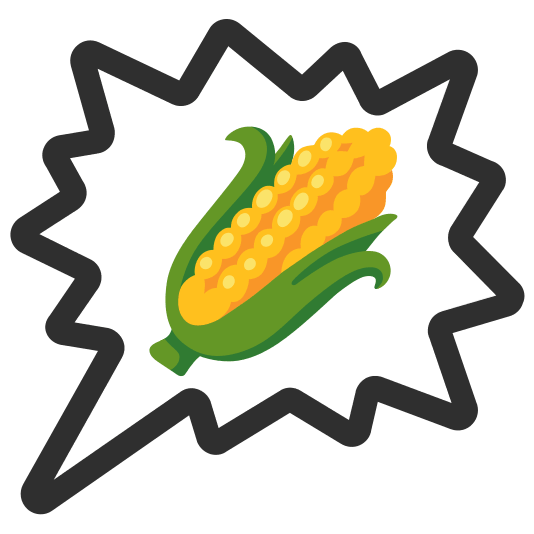 right anger bubble corn