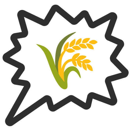 right anger bubble ear of rice