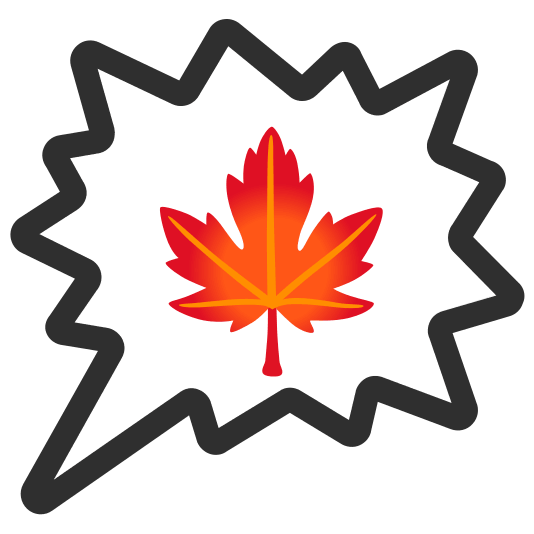 right anger bubble maple leaf