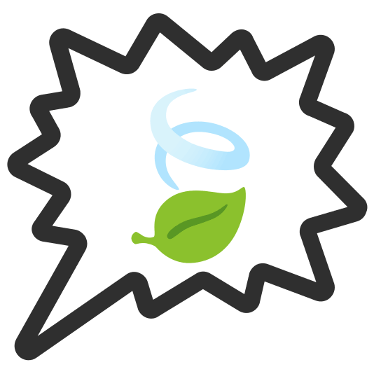 right anger bubble leaves