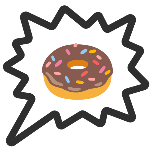 right anger bubble doughnut