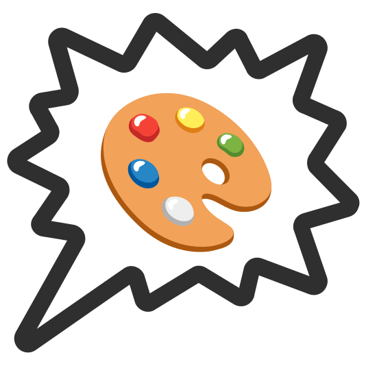 right anger bubble art