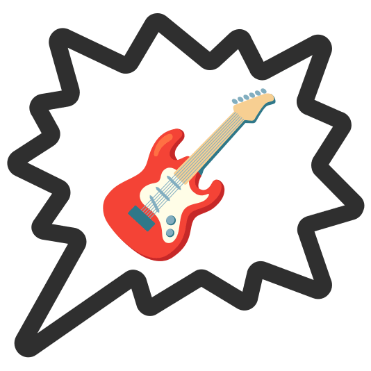 right anger bubble guitar