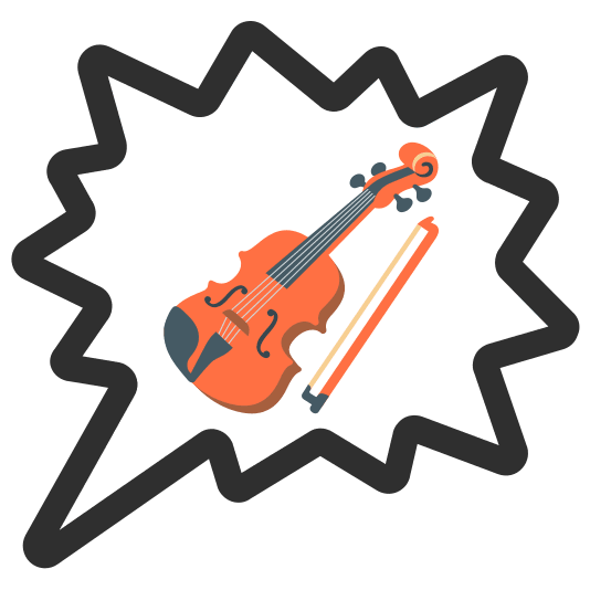 right anger bubble violin