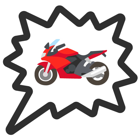 right anger bubble racing motorcycle