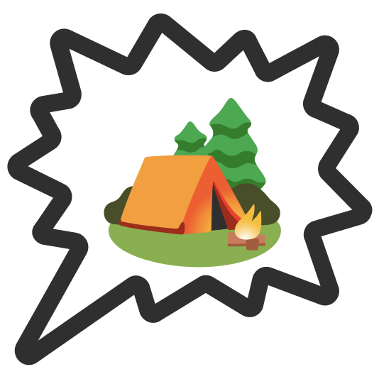 right anger bubble camping