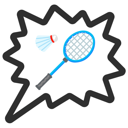 right anger bubble badminton racquet and shuttlecock