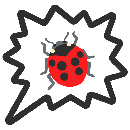 right anger bubble ladybug