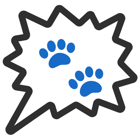 right anger bubble feet