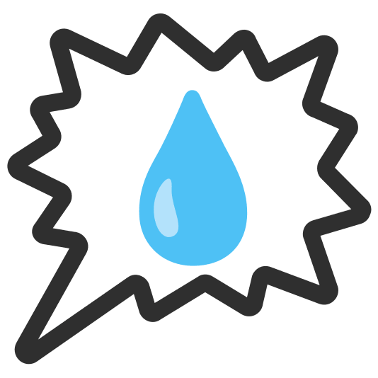 right anger bubble droplet