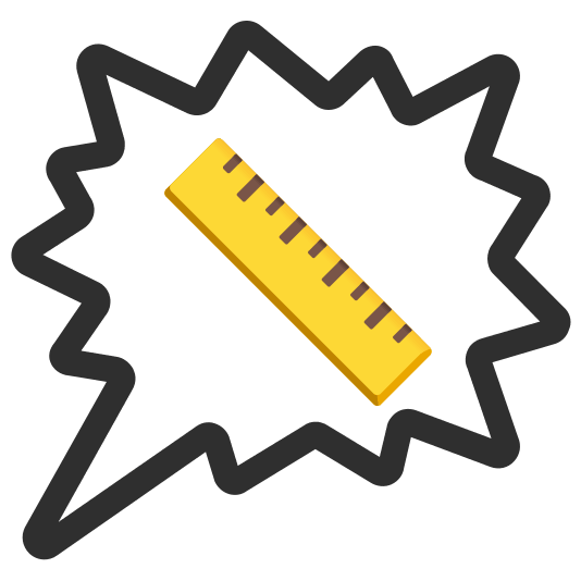 right anger bubble straight ruler