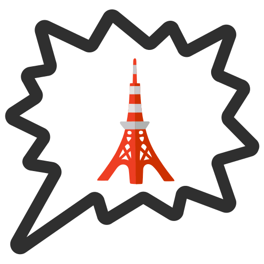right anger bubble tokyo tower