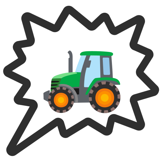 right anger bubble tractor