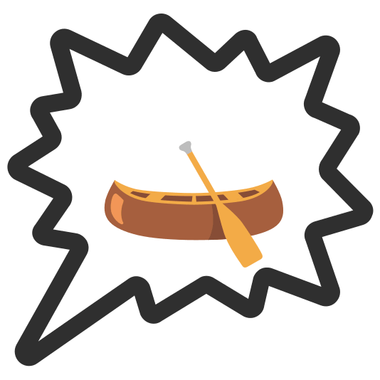 right anger bubble canoe