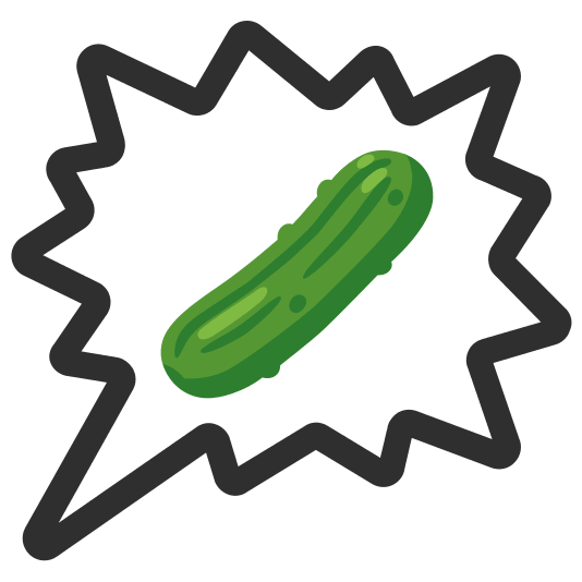 right anger bubble cucumber