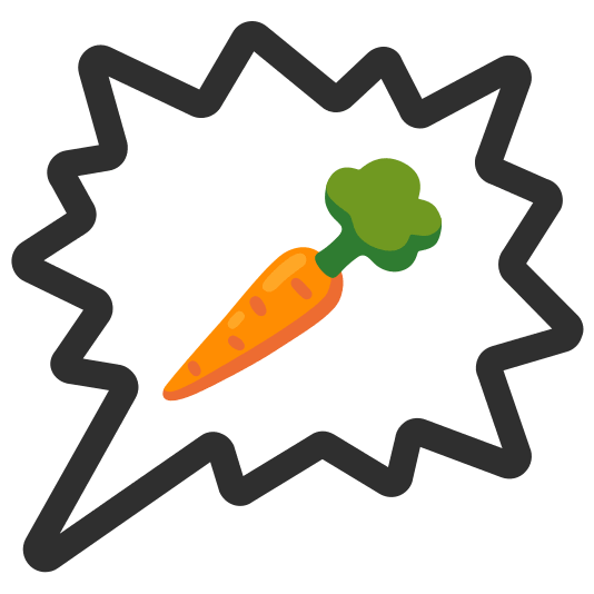right anger bubble carrot