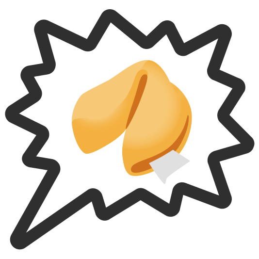 right anger bubble fortune cookie