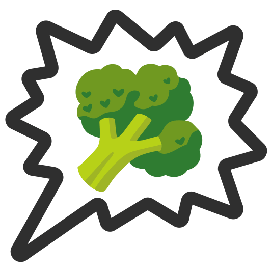 right anger bubble broccoli