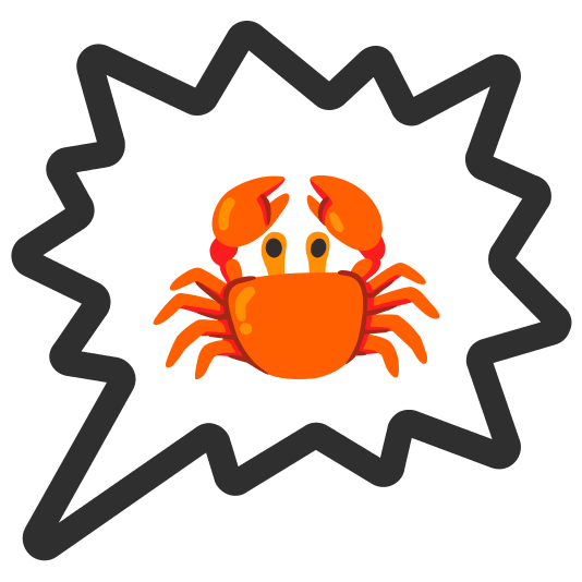 right anger bubble crab