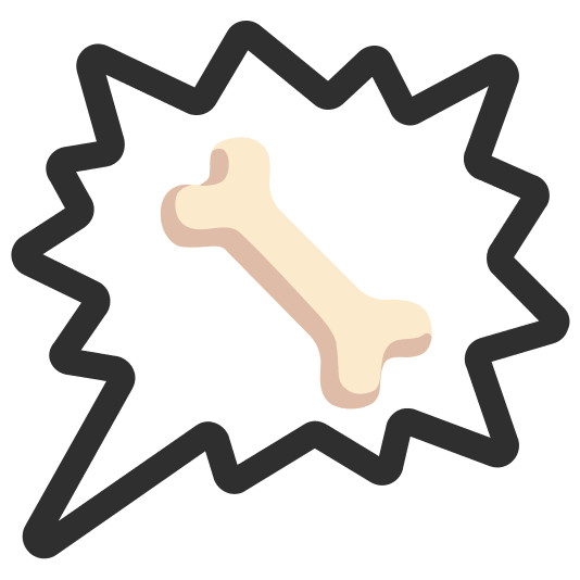 right anger bubble bone