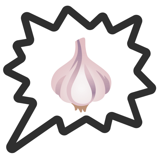 right anger bubble garlic