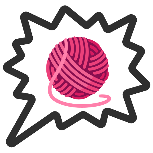 right anger bubble yarn