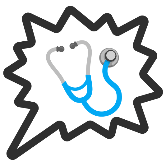 right anger bubble stethoscope