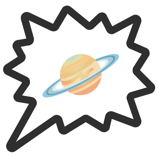 right anger bubble ringed planet